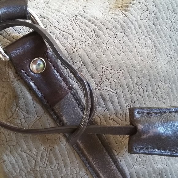 Louis Vuitton Leather Clochette Key Holder Damier Ebene Brown - Picture 7 of 10